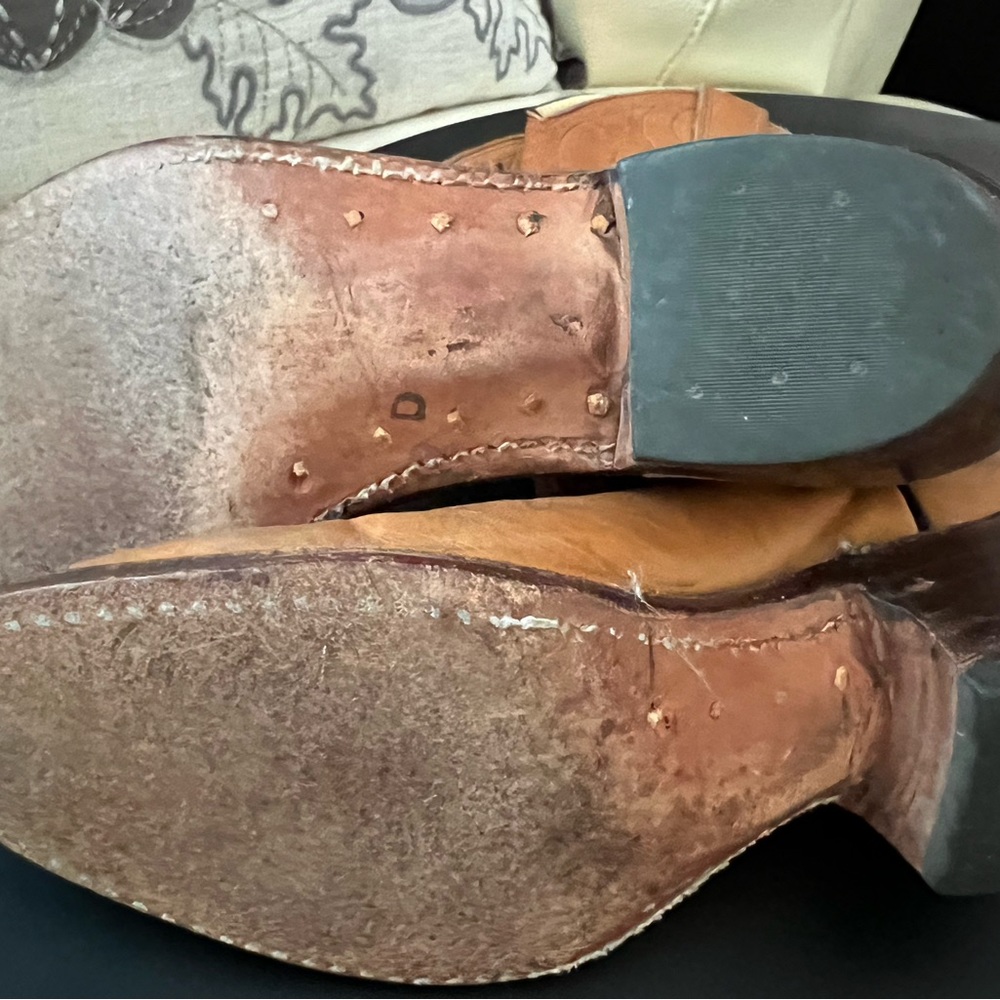 Rough cowboy boots! $5